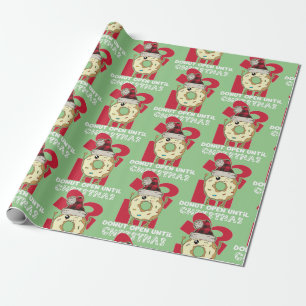 Funny Don't Open Until Christmas Donut Wrapping Paper