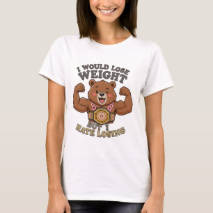 Funny Donut Bear–Weight Loss Humor T-Shirt