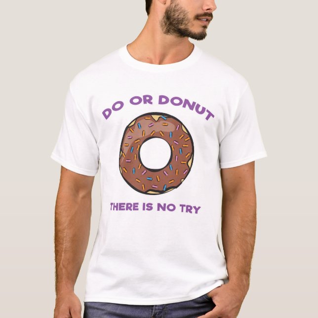 Funny Donut Design T-Shirt (Front)