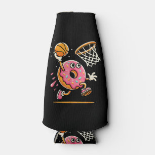 Funny Donut Dunking Basketball Food Champ Sports D Bottle Cooler