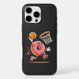 Funny Donut Dunking Basketball Food Champ Sports D iPhone 16 Pro Max Case