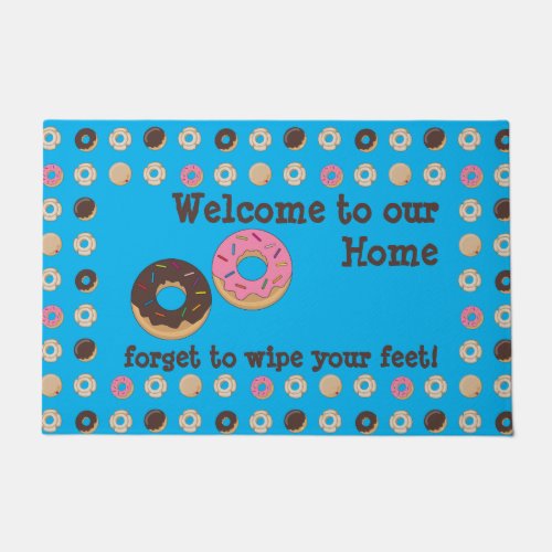 Funny Donut Forget to Wipe Your Feet Doormat