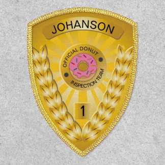 Funny Donut Inspector Badge