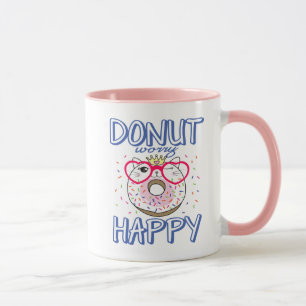 Funny Donut Lover Kitty Cat Lover Attitude Life Mug