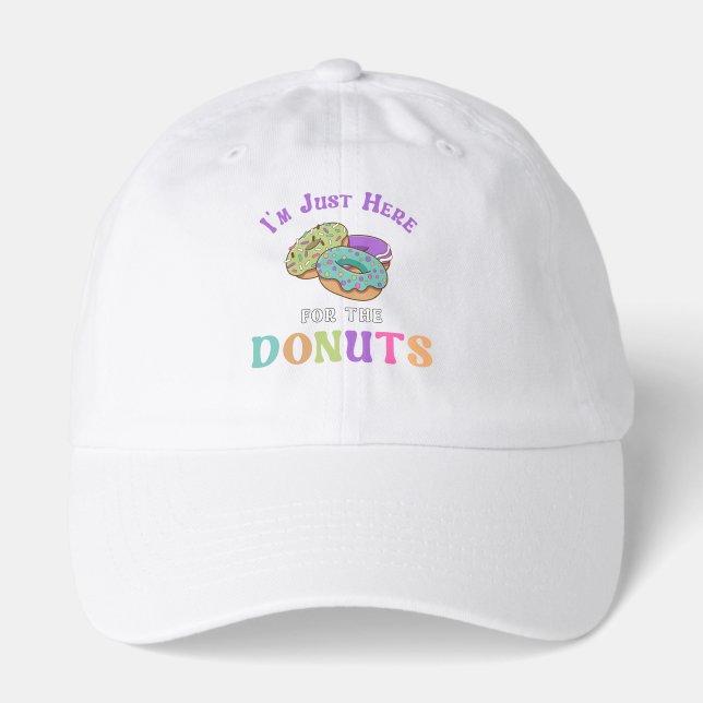 Funny Donut Lover Quote Hat (Front)
