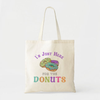 Funny Donut Lover Quote Tote Bag