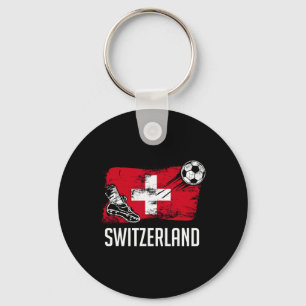 Funny Donut Playing Soccer Food Sports Donut Boys Keychain