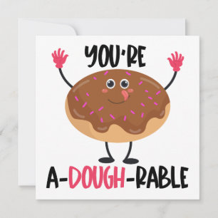 Funny Donut Pun Note Card