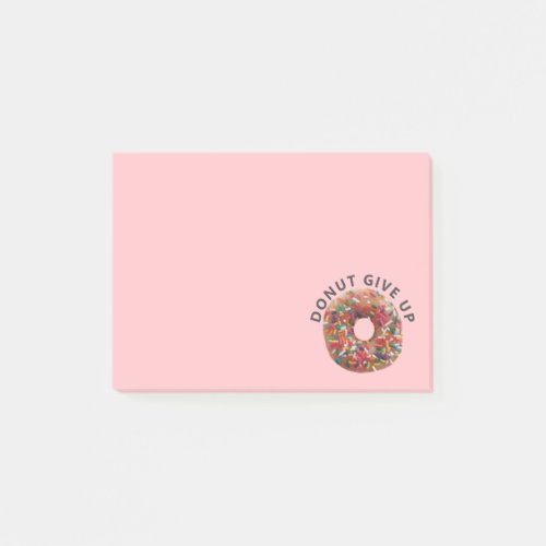 Funny Donut Pun Pastel Pink Post_it Notes