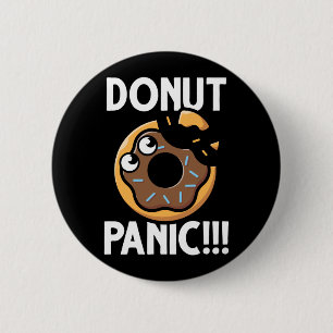 Funny Donut Quote Food Humor Button