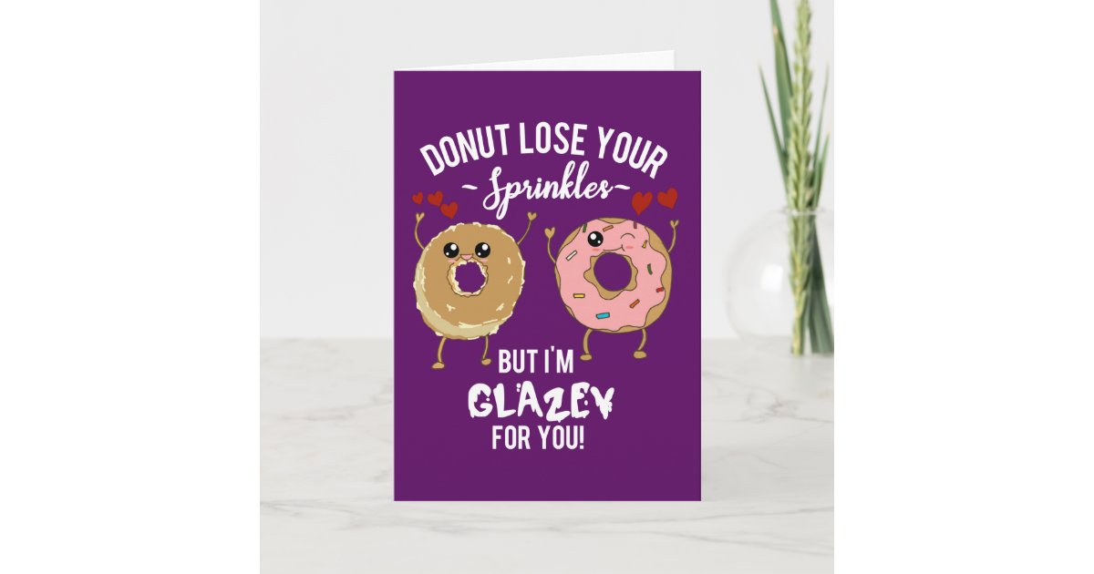 Funny Donut Sayings Greeting Card Zazzle 4882