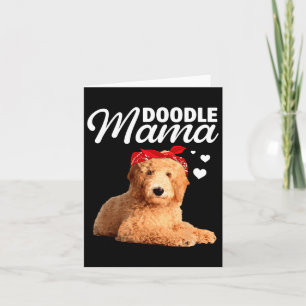 Funny Doodle Mama Design For Mom Women Goldendoodl Card