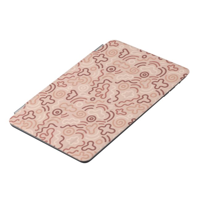 Funny Doodle Pattern iPad Mini Cover (Side)