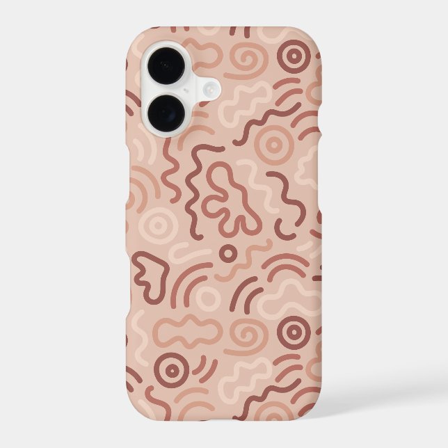 Funny Doodle Pattern iPhone Case (Back)