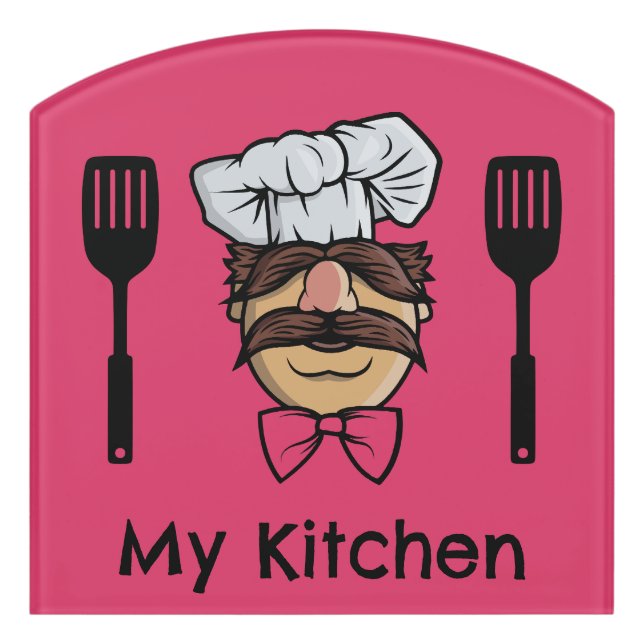 Funny Door And Wall Cooks Sign (Contour Front)