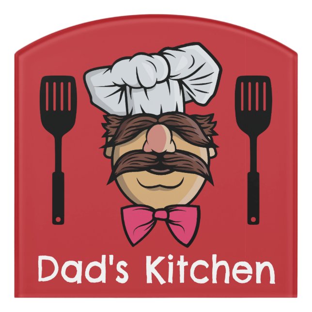 Funny Door And Wall Cooks Sign (Contour Front)