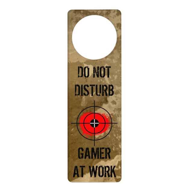 gamer at work door sign Gaming Do not disturb Perfect for Teens Funny Novelty Gift for obsessive Gamers