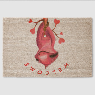 Funny Doormat Playful Sloth - Custom Text Fiber Doormat