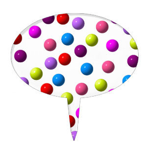 Funny Dots Cake Topper