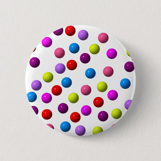 Funny Dots Pinback Button (Front)
