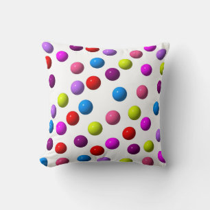 Funny Dots Throw Pillow