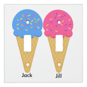 Funny Double Ice Cream Light Switch Cover