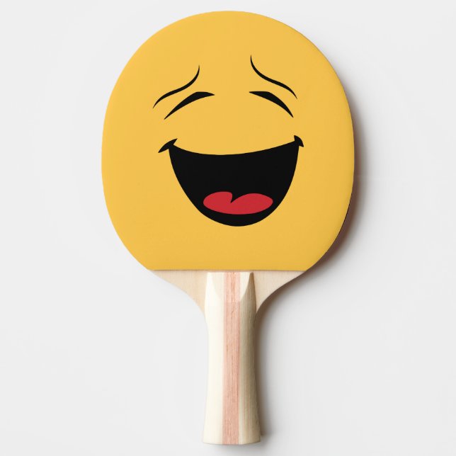 Funny Double Sided Happy Sad Ping Pong Bat Ping-Pong Paddle (Front)