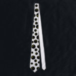 Funny double yellow dot squash ball pattern neck tie<br><div class="desc">Funny double yellow dot squash ball pattern neck tie. Cool neck tie for squash lover,  player,  sports coach,  trainer,  fan,  dad,  husband,  friend,  coworker,  boss etc. Black and white design with custom background color. Fun Birthday gift idea for him.</div>
