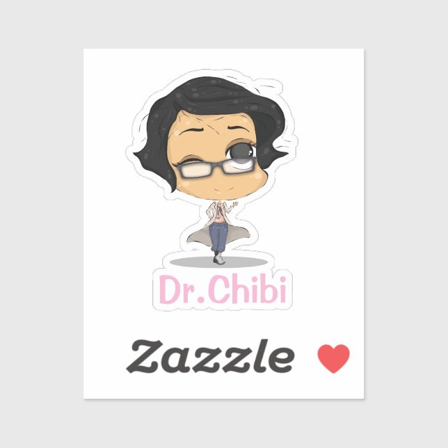 Funny Dr. Chibi Sticker_ Healthcare Heroes Sticker (Sheet)
