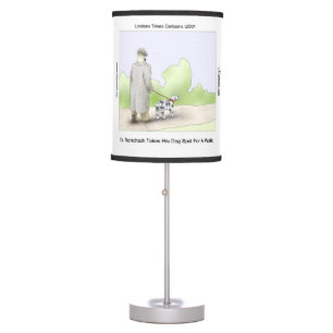 Funny Dr Rorschach & Dog Spot Table Lamp