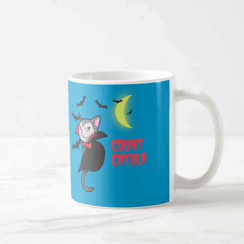 Funny Dracula Cat Pun  Count Catula Coffee Mug
