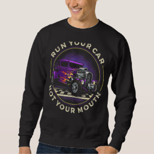 Funny Drag Racing Drag Strip for Drag Racer Sweatshirt