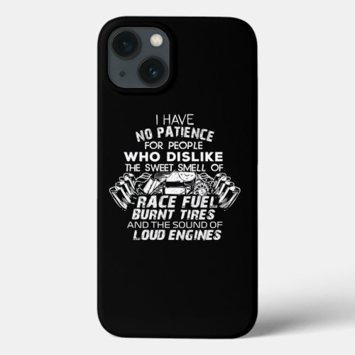 Funny Drag Racing For Car Enthusiast And Mechanics iPhone 13 Case