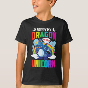 Funny Dragon eat Unicorn T-Shirt