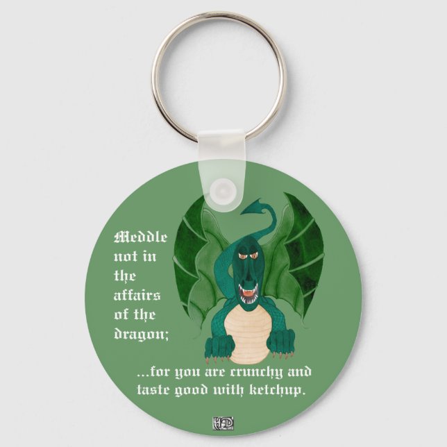 Funny Dragon Keychain (Front)