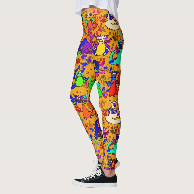 Funny Dragon Leggings (Left)