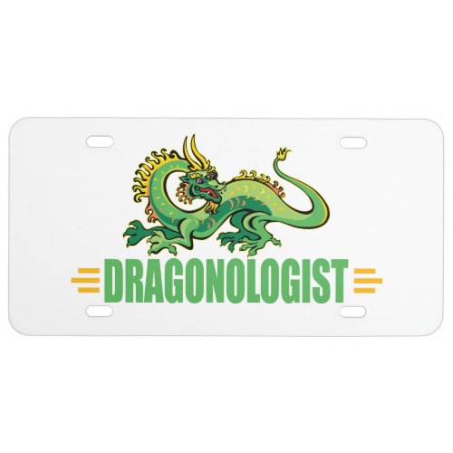 Funny Dragon Lover License Plate