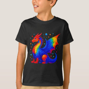 Funny Dragon Lovers Polka Dot Art Student Happy Do T-Shirt