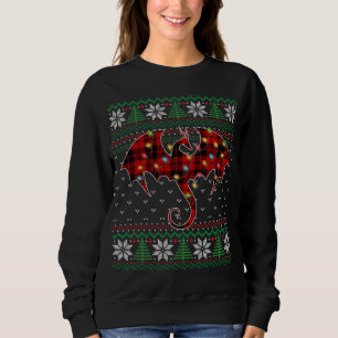 Funny Dragon Ugly Sweater Christmas Lights Dragon 