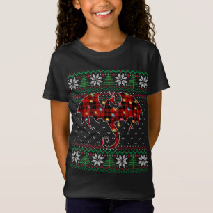 Funny Dragon Ugly Sweater Christmas Lights Dragon
