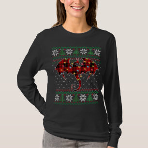 Funny Dragon Ugly Sweater Christmas Lights Dragon 