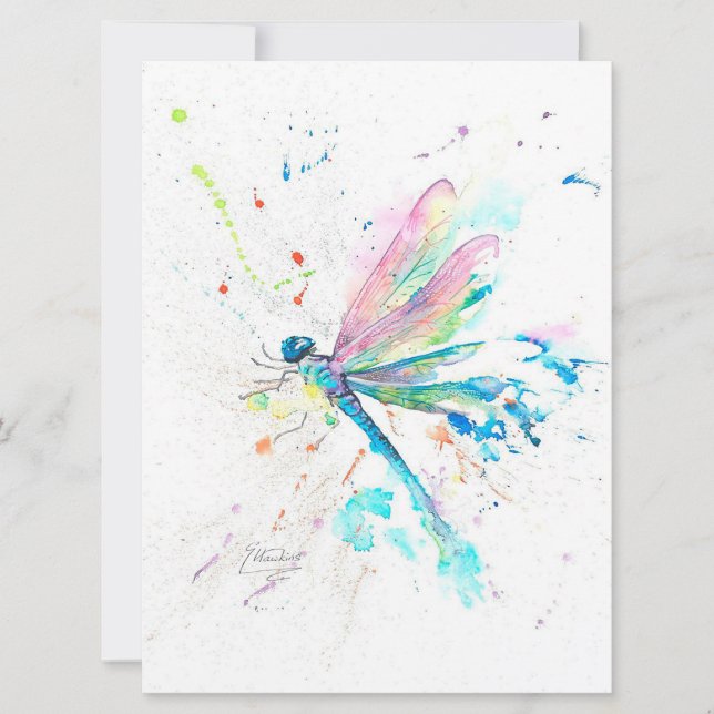 Funny Dragonfly Colorful | Gift For Birthday  (Front)