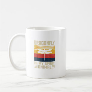 Funny Dragonfly Is My Spirit Animal Vintage Coffee Mug