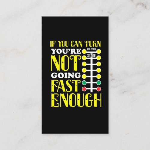 Funny Dragster Driver Race Car Enthusiast Business Card