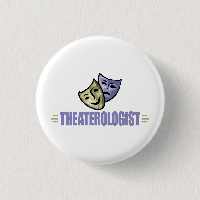 Funny Drama Theater Pinback Button (Front)
