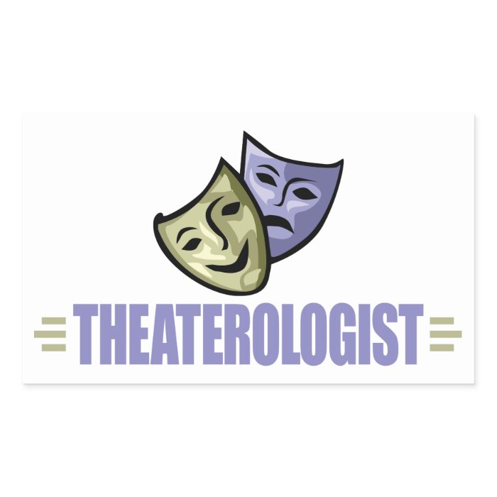 Funny Drama Theater Rectangle Stickers