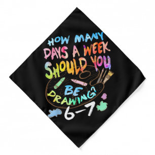 Funny Drawing Sketching Artist  Bandana