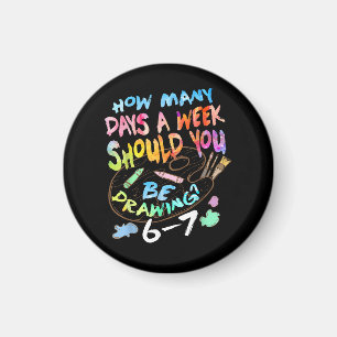 Funny Drawing Sketching Artist  Magnet