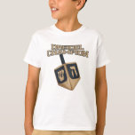 Funny Dreidel Champion Hanukkah Family Fun T-Shirt<br><div class="desc">Show your love and passion for Dreidel while celebrating Hanukkah with the family,  friends,  and neighbors during the holidays. Makes a great gift for any lover of holiday fun and jolly</div>