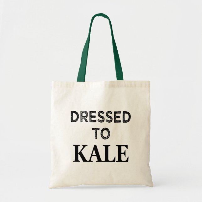 Funny Dressed to Kale tote bag (Front)